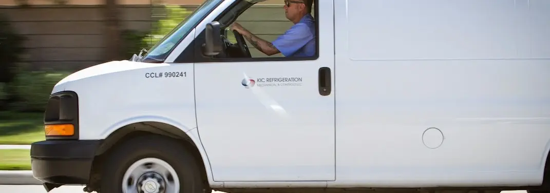 KIC Refrigeration service vehicle serving Auburndale area